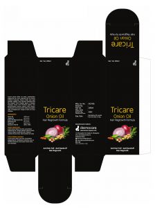 Onion Hair Oil Packaging Design